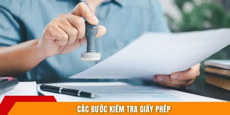 Các bước kiểm tra giấy phép